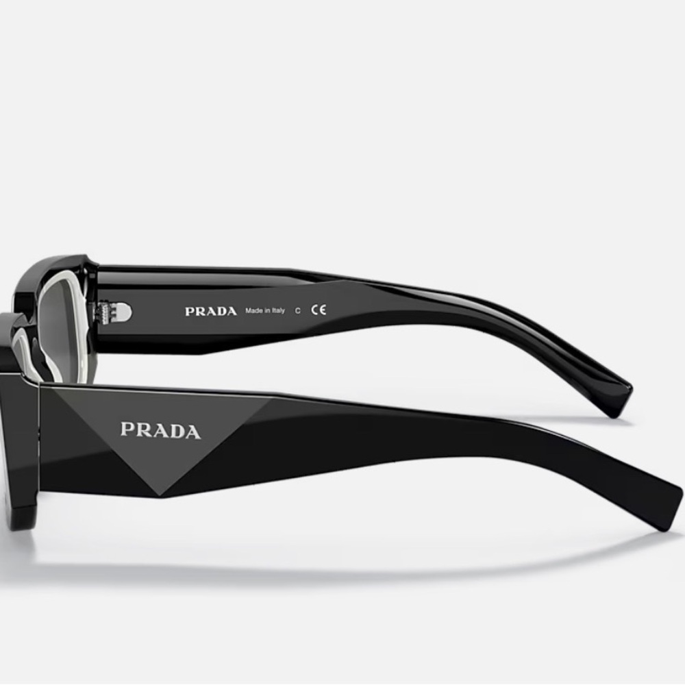 Prada Black rectangular silhouette Geometric Sung… - image 3